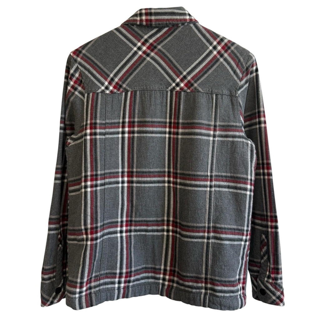 Hurley Sherpa Lined Snap Buttons w/ Pockets‎ 100% Cotton Shacket Men Size S #418 - Picture 2 of 11